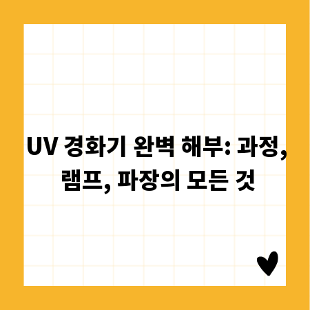 UV 경화기 완벽 해부: 과정, 램프, 파장의 모든 것