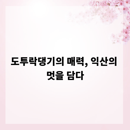 도투락댕기의 매력, 익산의 멋을 담다