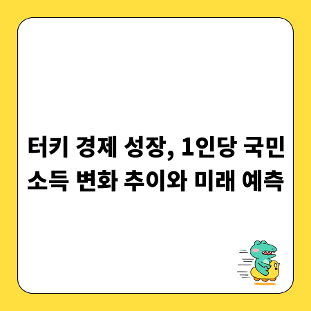 터키 경제 성장, 1인당 국민소득 변화 추이와 미래 예측