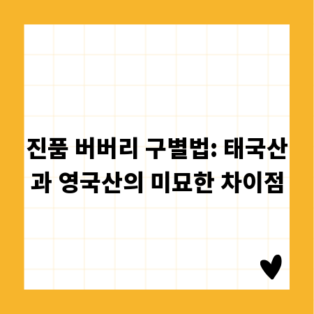 진품 버버리 구별법: 태국산과 영국산의 미묘한 차이점