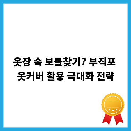 옷장 속 보물찾기? 부직포 옷커버 활용 극대화 전략